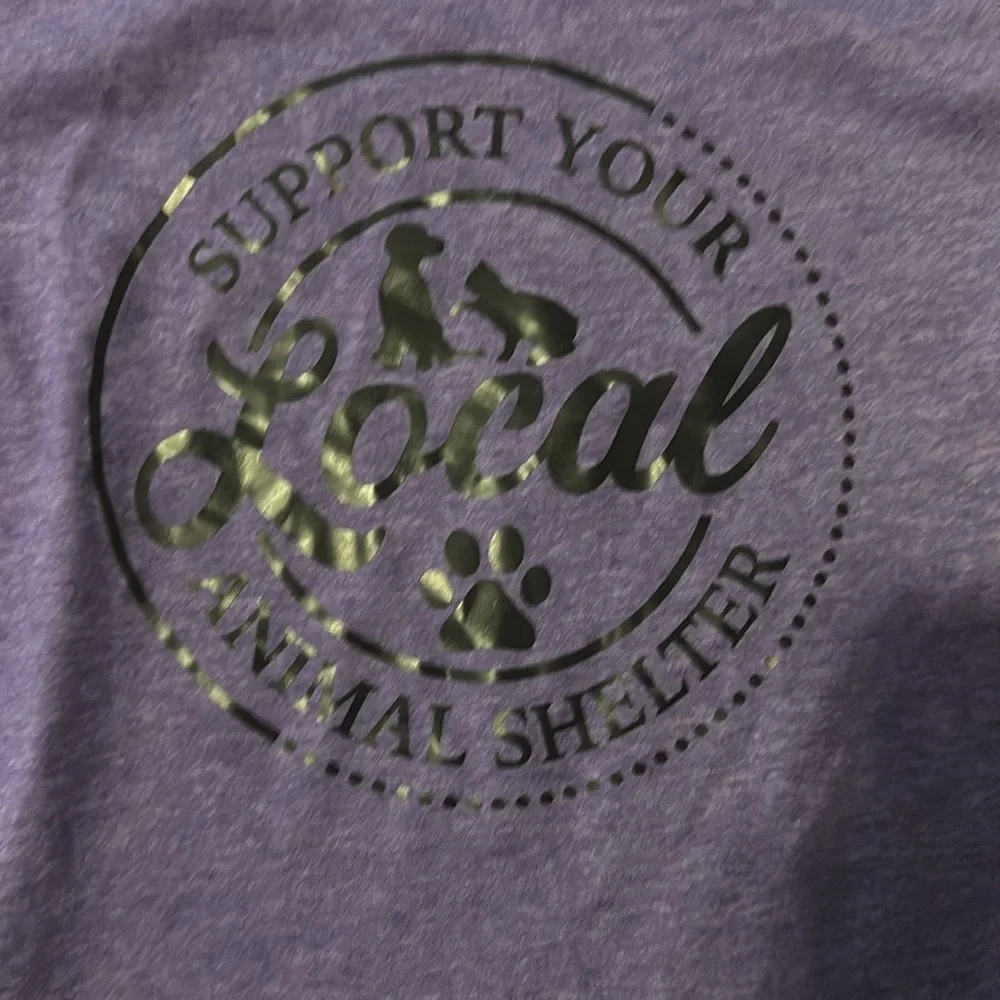 Handmade small tshirt support your local animal shelter - Picture 4 of 8